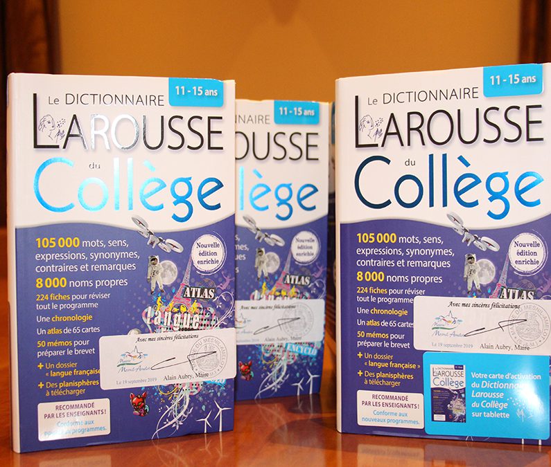 Remise des dicos aux nouveaux 6e