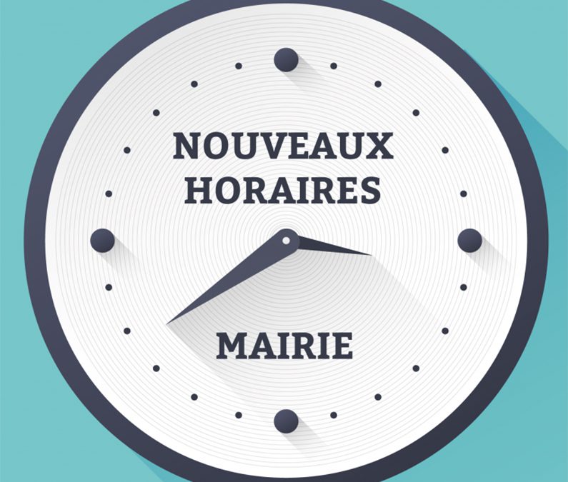 nouveaux horaires horloge