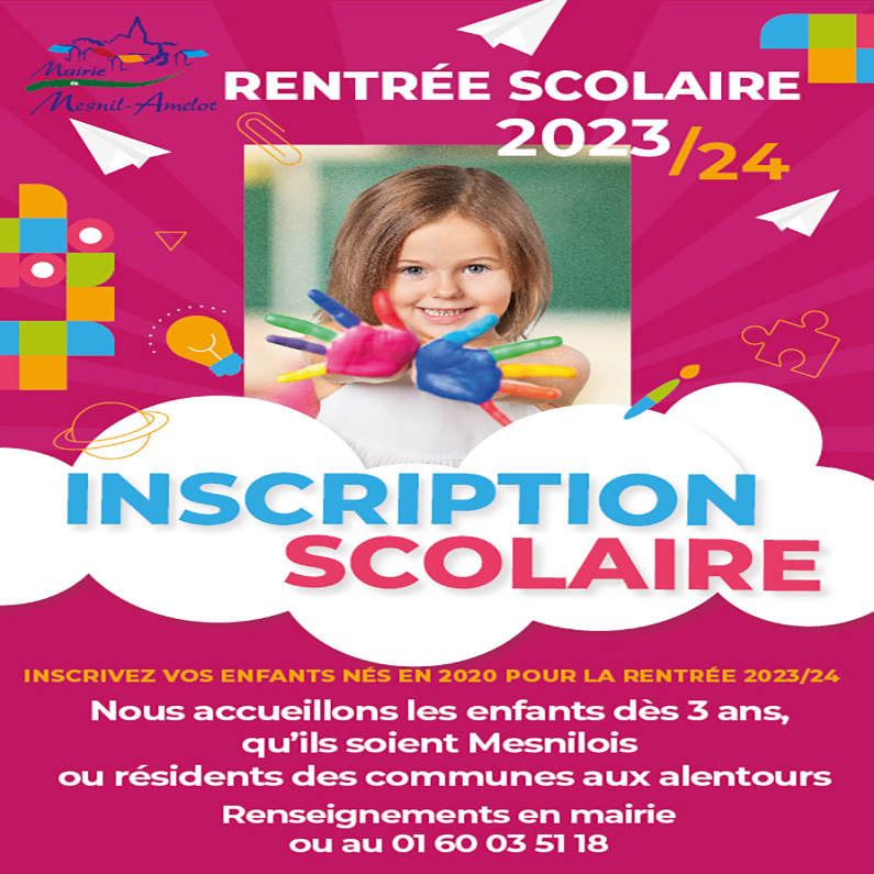 Inscriptions scolaires 2023/24