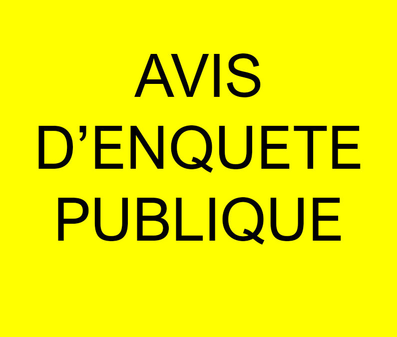 Avis d’Enquête Publique