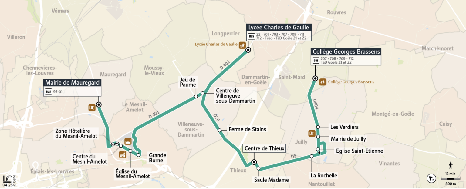 Plan bus 715 A et B