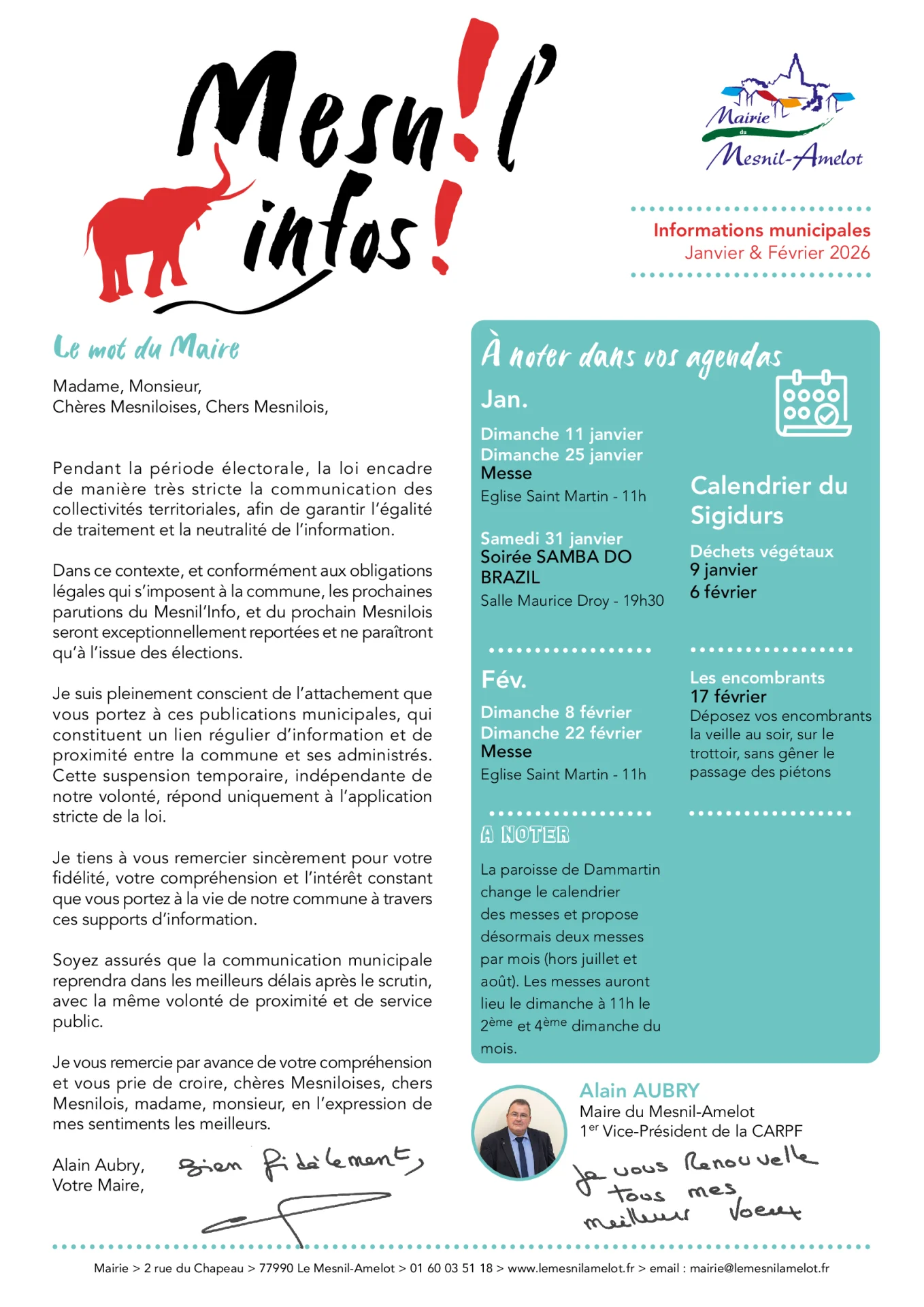 Bannière Mesnil Infos Janvier - Février 2026