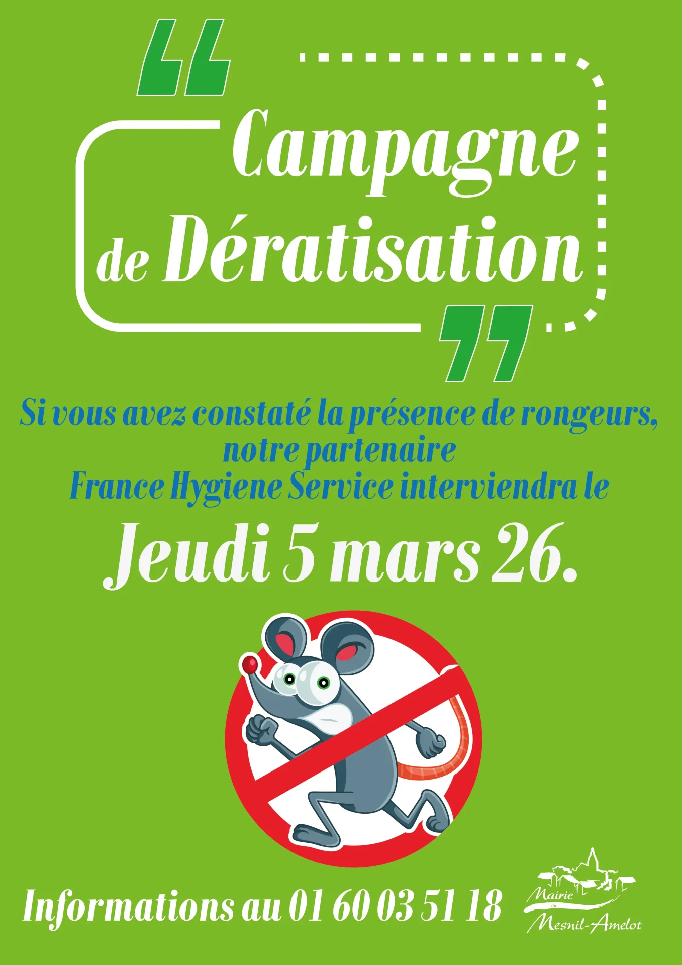 Affichage Campagne de deratisation mars 2026 1
