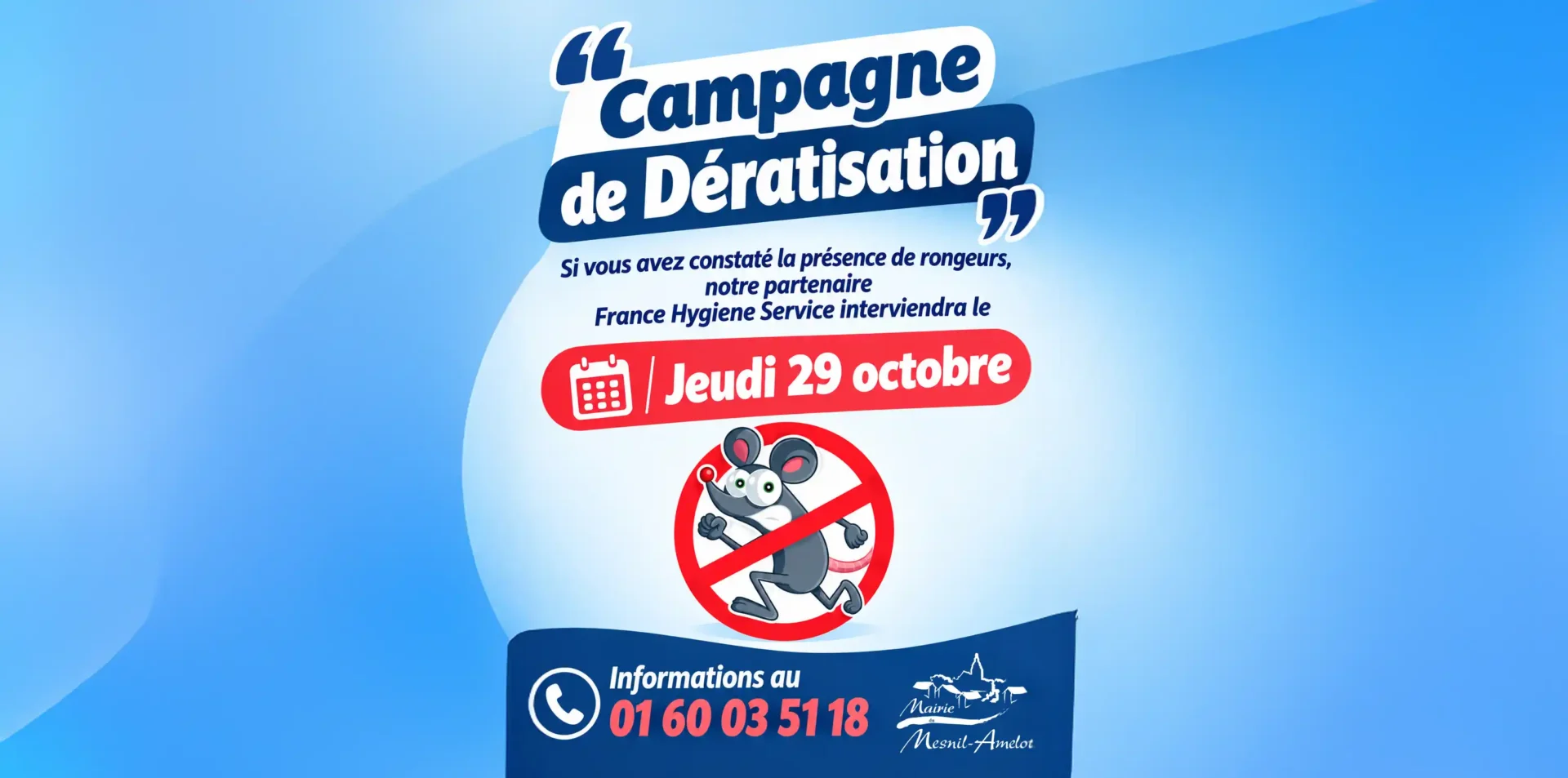 Affiche campagne de dératisation oct 26