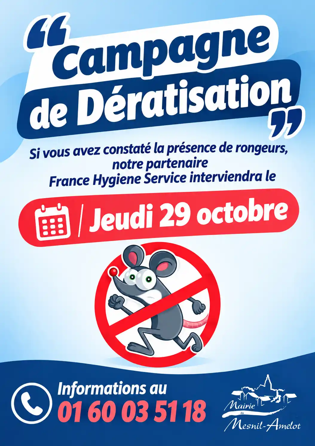 Affiche campagne de dératisation oct 26