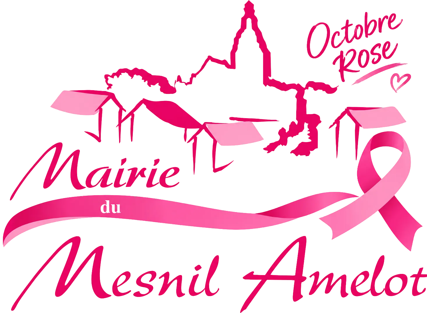 Logo Octobre rose au Mesnil-Amelot