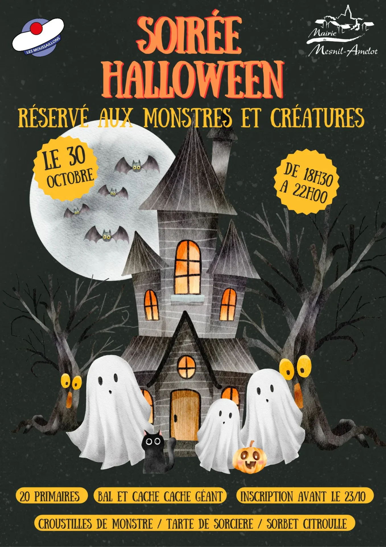 Soiree Halloween Affiche Mesnil Amelot 2026